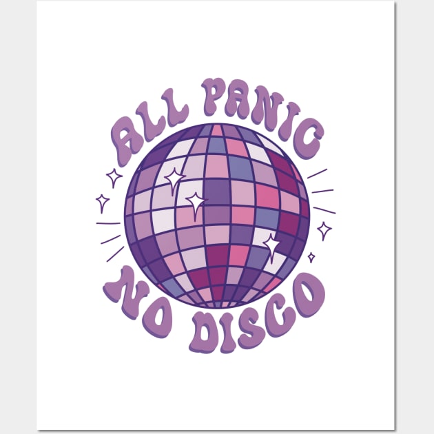 All Panic No Disco - Purple Wall Art by PepperLime